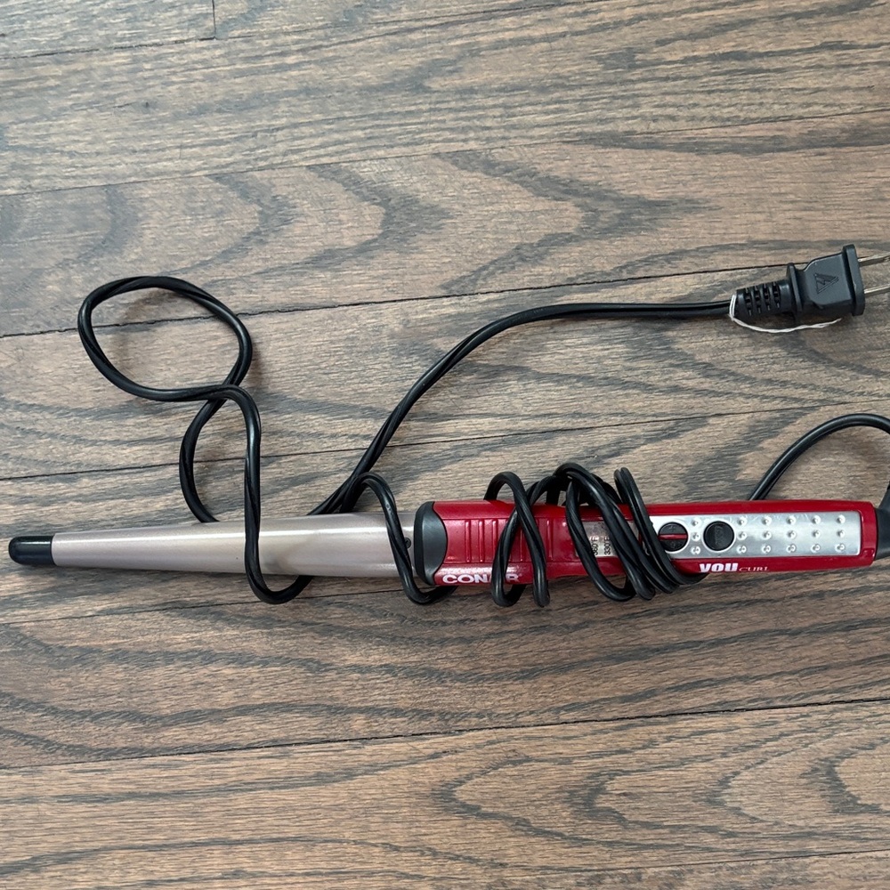Conair Red and Silver Curling Wand - Women Hair Tools - Picture 3 of 6